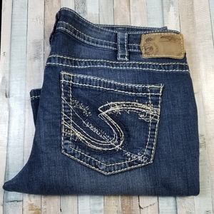 Silver Aiko Capri Jeans